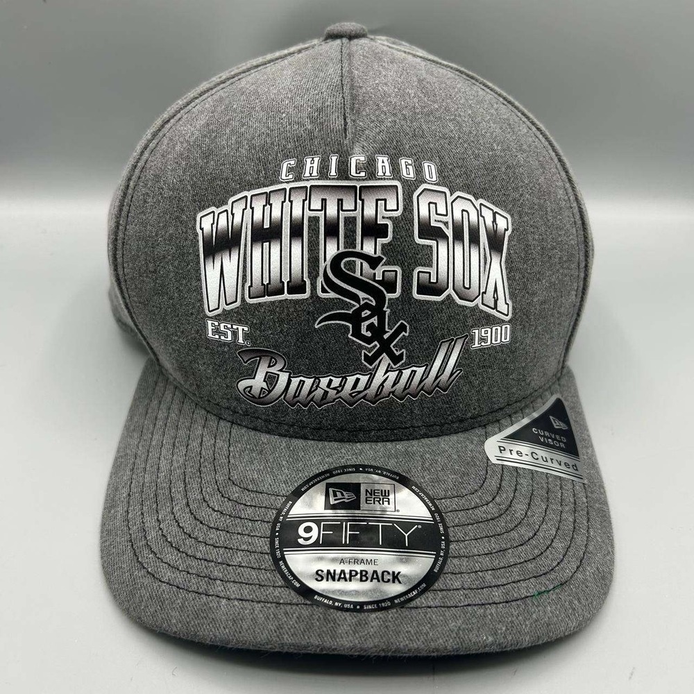 Chicago White Sox Hat Men MLB 9Fifty New Era Snap Back Cap Cotton A-Frame New